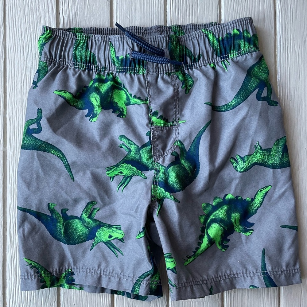 Old Navy Boys Dinosaur Swim Trunks Size 18 24 Months